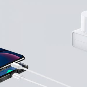 Cargador Celular Pared + Cable USB a Type-C USAMS Blanco - Imagen 2