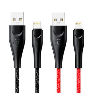 Cable celular USAMS para iPhone 1mt Tejido U-41 - Imagen 1