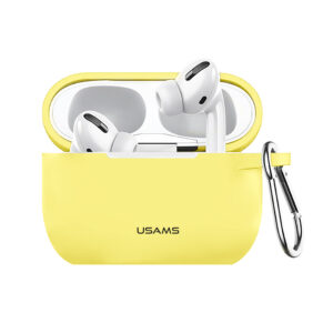 Case Audifonos para Airpods Pro Con Llavero Amarillo USAMS - Imagen 1