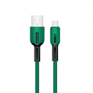 Cable Celular Micro a USB con Luz U51 Verde - Imagen 1