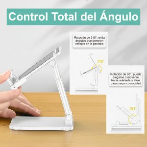 Soporte Mesa celular/tablet USAMS Retráctil ZJ059 - Imagen 5