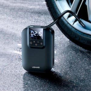Inflador Llantas inalámbrico Digital 5,000 mAh USAMS Negro - Imagen 2