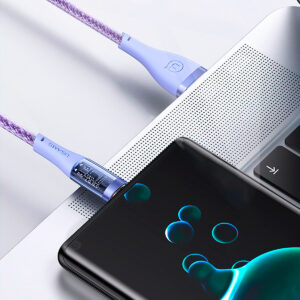 Cable celular carga rápida USAMS USB a Type-C 66W 1.2m Lila - Imagen 2