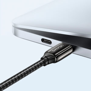 Cable celular carga rápida Type-C a Type-C 240W 2m Negro U82 - Imagen 2