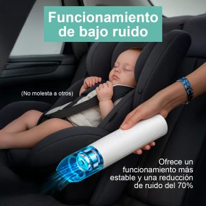 Aspiradora portátil inalámbrica USAMS 6,000Pa linterna ZB234 - Imagen 6