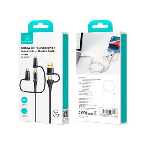 Cable celular carga rápida 6en1 A+C a C+L+M 100W 1.2m - Imagen 10