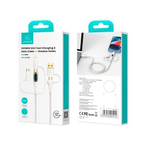 Cable celular carga rápida 6en1 A+C a C+L+M 100W 1.2m - Imagen 9
