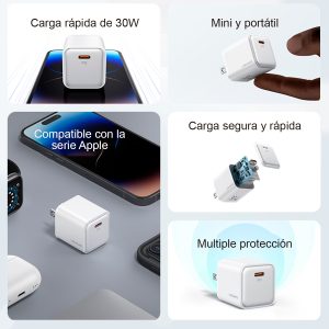 Cargador celular Pared carga rápida USAMS PD 30W - Imagen 6