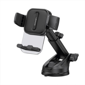 Soporte auto para celular USAMS Retráctil Negro ZJ072 - Imagen 1
