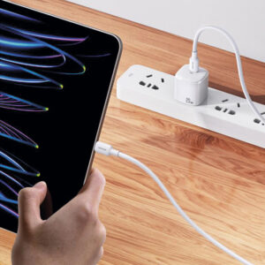 Cable celular carga rápida Type-C a Type-C PD100w 1m Bla U84 - Imagen 2