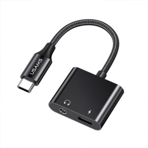 Adaptador Type-C USAMS a 3.5DC + Puerto PD 60W Negro