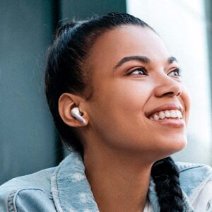 Audífonos auriculares inalám USAMS Canc sonid 5.3 XD19 Blanco - Imagen 4