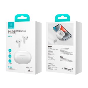 Audífonos auriculares inalám USAMS Canc sonid 5.3 XD19 Blanco - Imagen 5