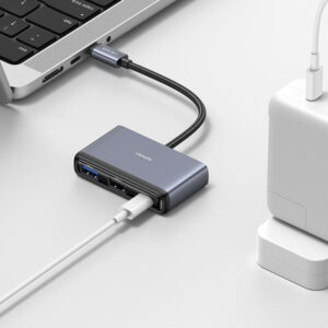 Adaptador 4en1 Type-C PD 60W USAMS a Type-C+USB 3.0+USB 2.0 - Imagen 3