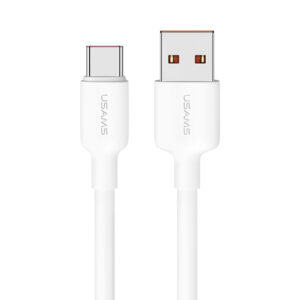 Cable celular USAMS USB a Type-C 3A 0.5m Blanco U84 - Imagen 1