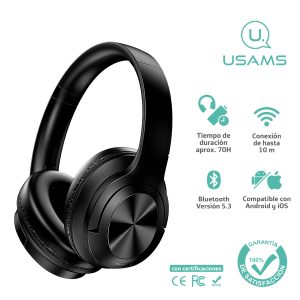 Audífonos auriculares inalámbricos USAMS 70hs 5.3 YH21 - Imagen 2