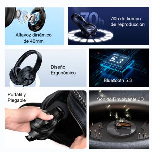 Audífonos auriculares inalámbricos USAMS 70hs 5.3 YH21 - Imagen 6