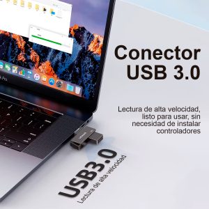 Memoria USB 3.0 High Speed Flash USAMS 128GB Rotable - Imagen 3
