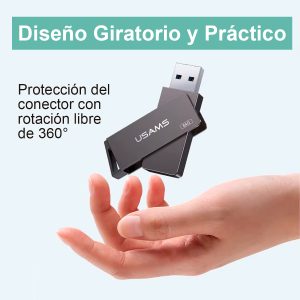 Memoria USB 3.0 High Speed Flash USAMS 128GB Rotable - Imagen 5