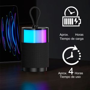 Parlante portátil Inalámbrico con luz USAMS  BT5.3 Ne YX012 - Imagen 3