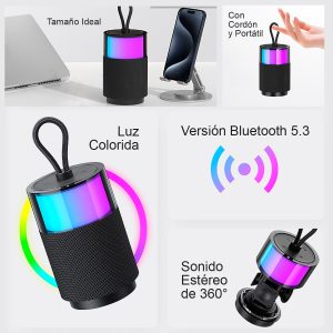 Parlante portátil Inalámbrico con luz USAMS  BT5.3 Ne YX012 - Imagen 4