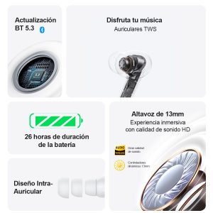 Audífonos auriculares inalámbricos USAMS BT 5.3 XD18 - Imagen 5