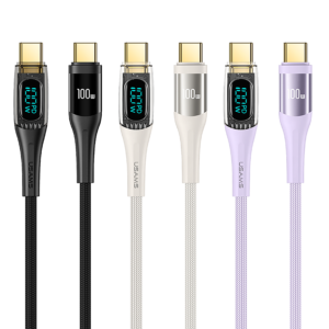 Cable celular rápido USAMS TypeC a TypeC 100w Digital 1.2m - Imagen 1
