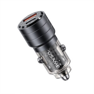Cargador celular para Auto rápido USAMS USB+C 95W Negro - Imagen 1
