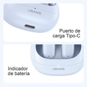 Audífonos auriculares inalámbricos USAMS BT5.3 TD22 - Imagen 6
