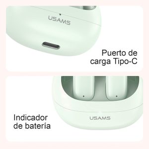 Audífonos auriculares inalámbricos USAMS BT5.3 TD22 - Imagen 5