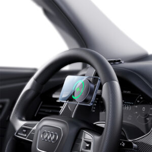 Soporte auto para celular magnético USAMS Negro ZJ079 - Imagen 3