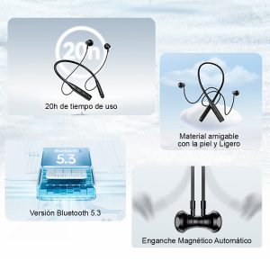Audífonos auriculares inalámbricos deporte USAMS 5.3 Ne YQ24 - Imagen 5