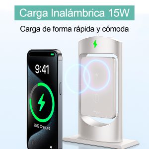 Cargador Batería PortátPowerBank USAMS Magsafe 5000mAh - Imagen 4