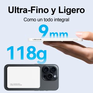 Cargador Batería PortátPowerBank USAMS Magsafe 5000mAh - Imagen 5