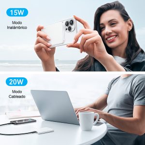 Cargador Batería PortátPowerBank USAMS Magsafe 5000mAh - Imagen 7