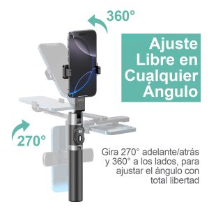 Palo Selfie Stick con Tripode USAMS control remoto BT 110cm - Imagen 5