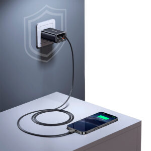 Cargador celular 65W+Cable Retráctil TypeC+Puertos USB+TypeC - Imagen 4