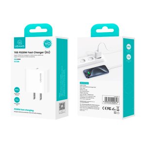Cargador pared rápido T65 PD 20W USAMS Blanco - Imagen 4