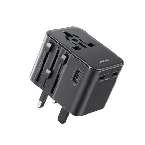Cargador celular pared Universal USAMS USB + Type-C Dual 17W Negro - Imagen 1
