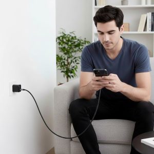 Cable celular carga rápida USB a Type-C 3A 1.2m Negro - Imagen 7