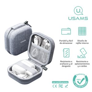 Estuche Organizador audífono y Accesorios USAMS 9.5x9.5x5cm - Imagen 1