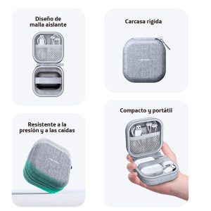 Estuche Organizador audífono y Accesorios USAMS 9.5x9.5x5cm - Imagen 6