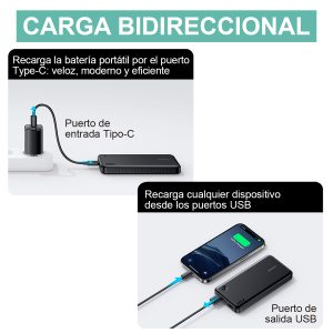 Cargador Batería Portátil PowerBank USAMS 10,000mAh CD253 - Imagen 6