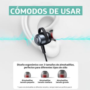 Audífono con cable punta Type-C USAMS 1.2m Negro EP48 - Imagen 5