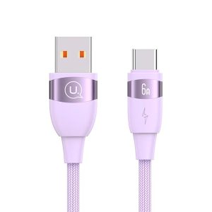 Cable Celular rápido USAMS USB a TypeC 6A 2m Tejido Lil - Imagen 1